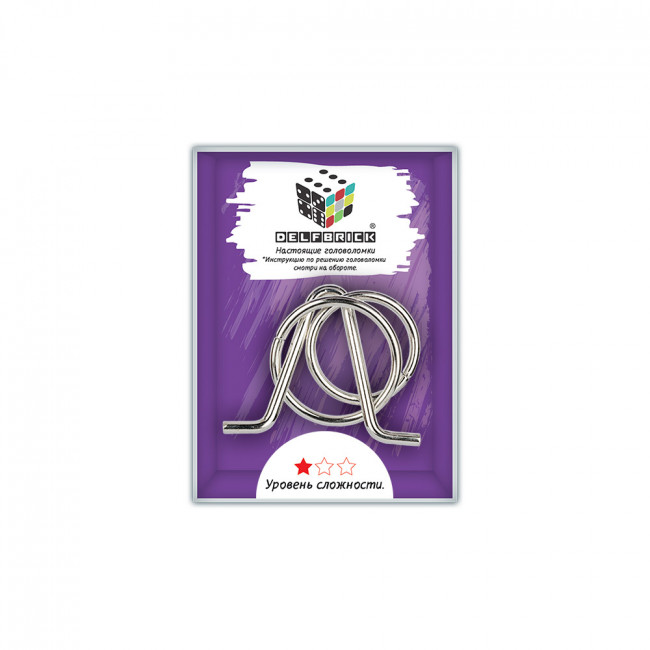 Головоломка металлическая "Кольца" 3 элемента, DELFBRICK/ DLM-10