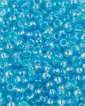 Бисер "ASMAR" размер №12, вес: 450 г, цвет - голубой прозрачный