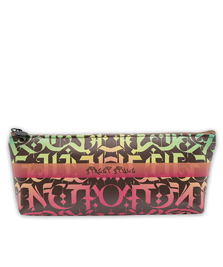 Пенал   CI-8006 "Граффити" косметичка, черный кожзам с рисунком, в упаковке ПВХ (1/4/240)