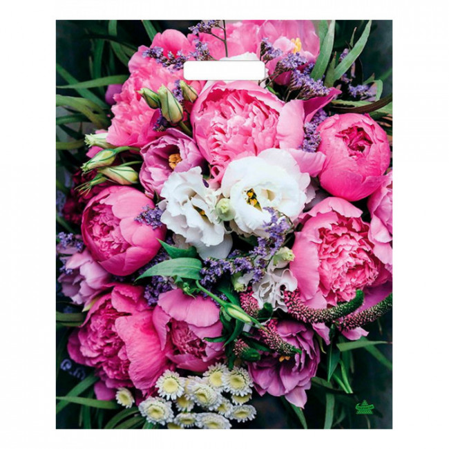 Пакет вырубной "Пионы" 45*38 см., MILAND/н00152350