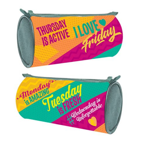 Пенал-тубус 210х70 мм на молнии "Day by day" полиэстер"BG" (30)