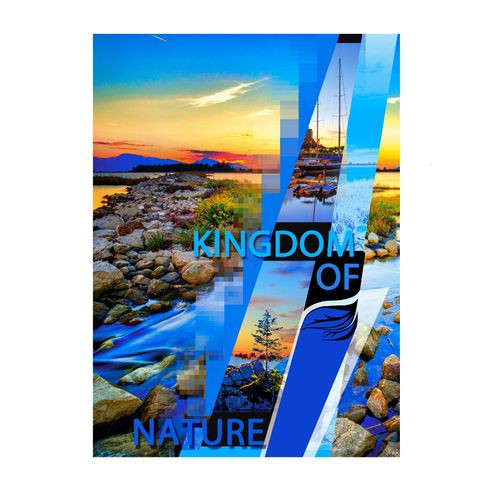 Тетрадь для записей А4 скоба 96л. клетка "Царство природы" выборочный лак