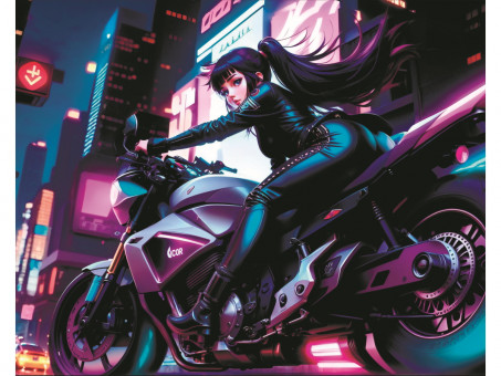 Набор для рисования по номерам 40х50 "Жажда скорости" 30 цветов, Рыжий Кот/Х-8574 Набор для рисования по номерам 40х50 "Жажда скорости" 30 цветов, Рыжий Кот/Х-8574