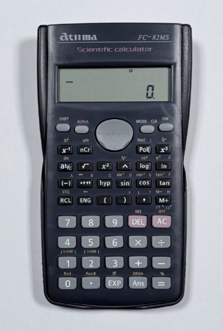 Калькулятор научный 240  функций, чёрный, размер - 84*165мм, Atiima/FC-82MS (20)