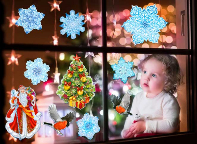 Набор украшений на скотче НГ нр-56