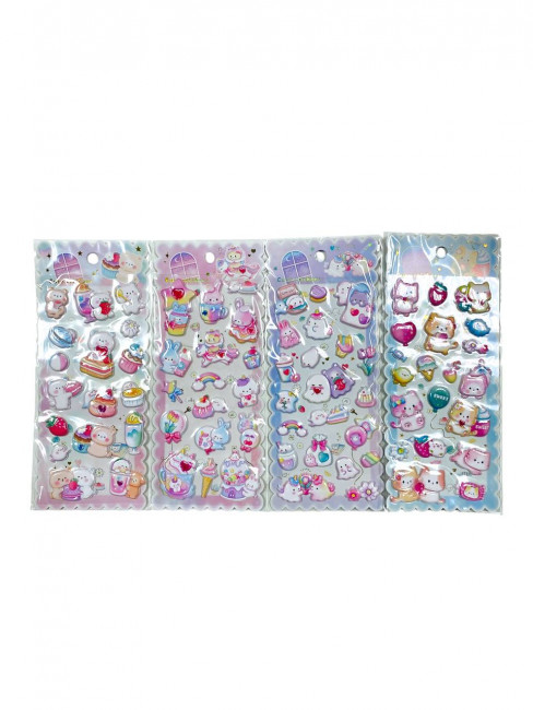 Наклейки-стикеры "Сладкоежка" рельефные, SY-0237-1