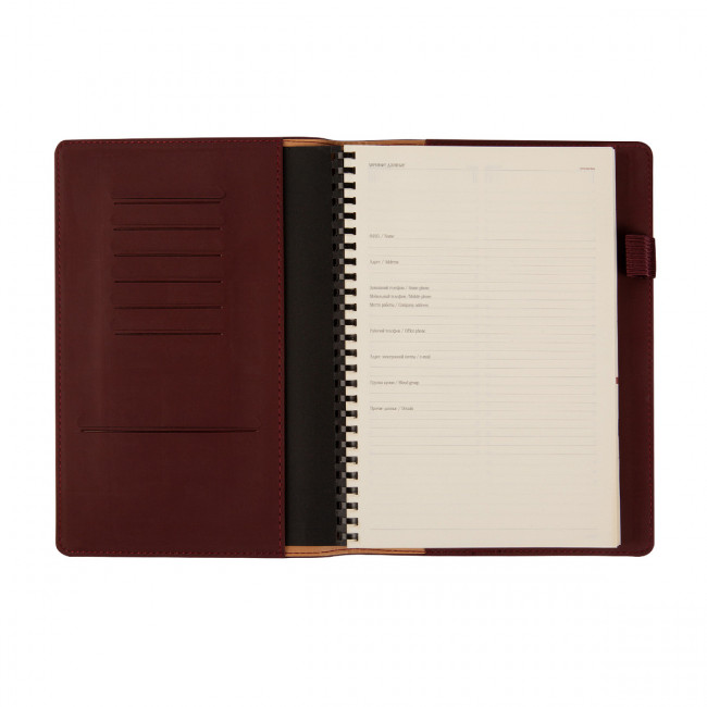 Еженедельник А5 64л недатированный "Concept" на гребне, бордовый, BV/3-322/02 (20) Еженедельник А5 64л недатированный "Concept" на гребне, бордовый, BV/3-322/02 (20)