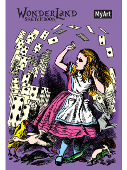 Скетчбук "Wonderland sketchbook.Алиса" MyArt. Формат: 117х180х12 128стр, Проф-Пресс Скетчбук "Wonderland sketchbook.Алиса" MyArt. Формат: 117х180х12 128стр, Проф-Пресс