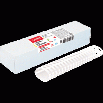 Пружина для переплета "deVENTE" пластик, 35 мм, овальная, белая, 50 шт