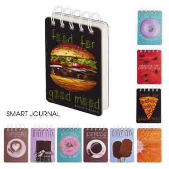 Блокнот А7 108л "Smart Journal", 10 видов ассорти, BV/3-559/03 (40)