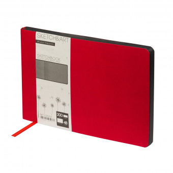 Cкетчбук А5 48л "Sketch&Art. Horizont", цвет гибкой обложки красный, BV/1-523/02 (20)