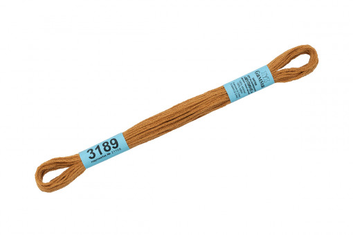 Нитки для вышивания "Gamma"    мулине  ( 3173-6115 )  100% хлопок     8 м №3189 горчичный