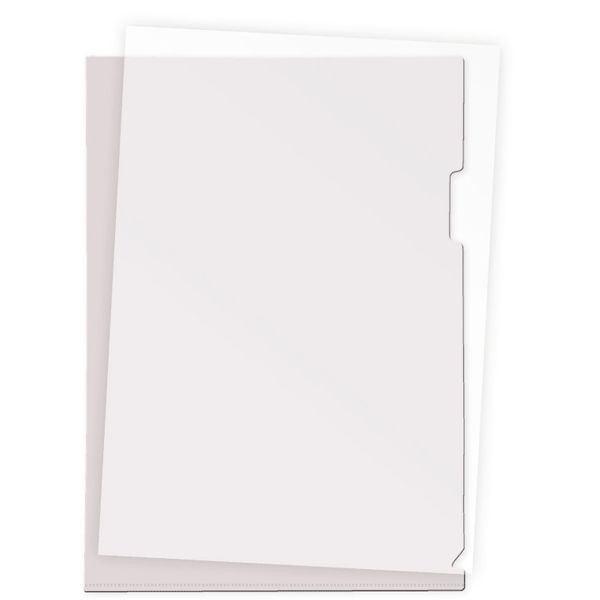 Папка-уголок А4 A4, 180 мкм, гладкая фактура, прозрачная,  deVENTE (20)