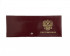 Обложка на удостоверение WENZER OFFICE, орел ф/з с люверсом, красная