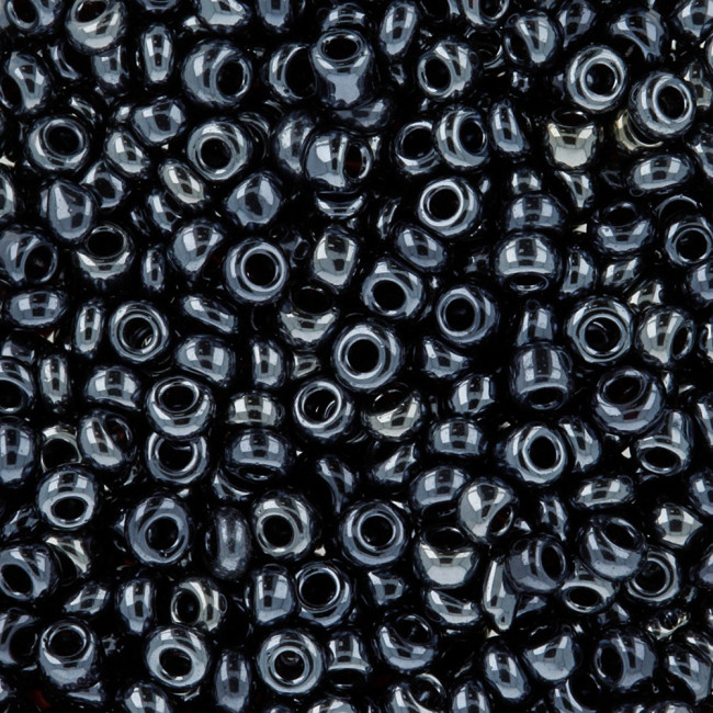 Бисер 10 г, черный, Zlatka/GR №0129