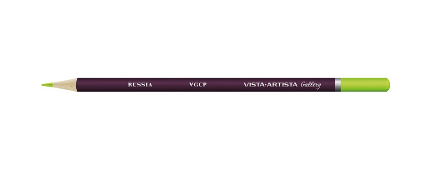 Карандаш цветной художественный заточенный 622 майский зеленый, Gallery VISTA-ARTISTA/VGCP 622 (6)