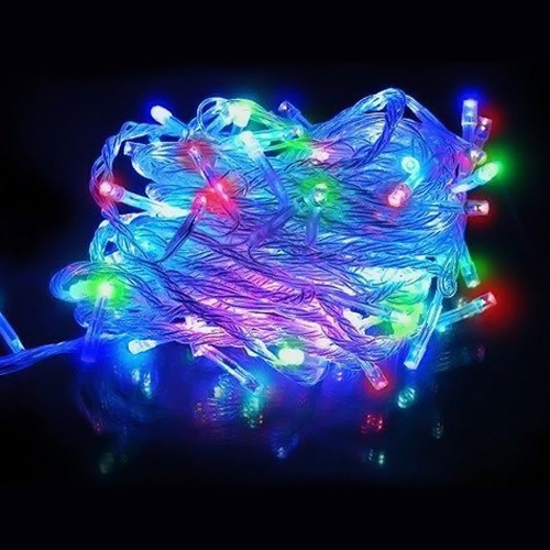 Электрическая гирлянда 14м 140 лампочек, светодиодная многоцветная, Микрос