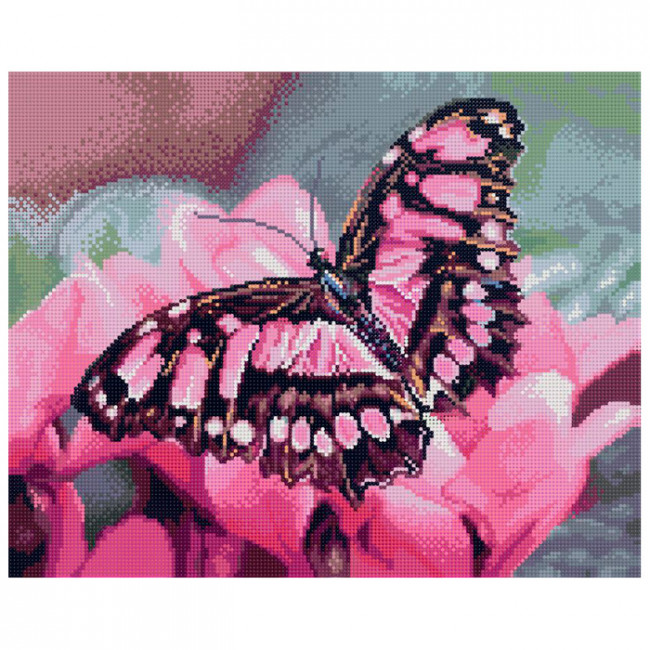 Алмазная мозаика 40*50 на подрамнике "Бабочка", полная выкладка, ALM069 Алмазная мозаика 40*50 на подрамнике "Бабочка", полная выкладка, ALM069