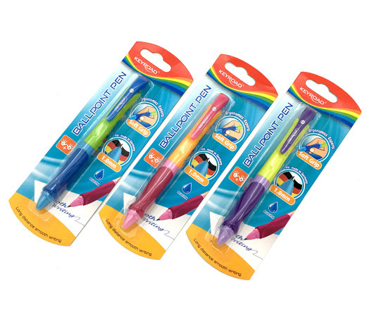 Ручка шариковая KEYROAD с грипом (левша/правша), на блистере KR971507 (3/12/144) Ручка шариковая KEYROAD с грипом (левша/правша), на блистере KR971507 (3/12/144)