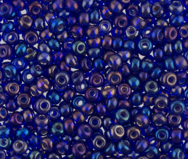 Бисер "ASMAR" размер №12, вес: 450 г, тёмно-синий хамелеон
