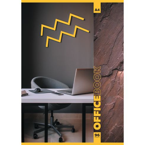 Тетрадь для записей А4 скоба 96л. одна линия "My office" Тетрадь для записей А4 скоба 96л. одна линия "My office"