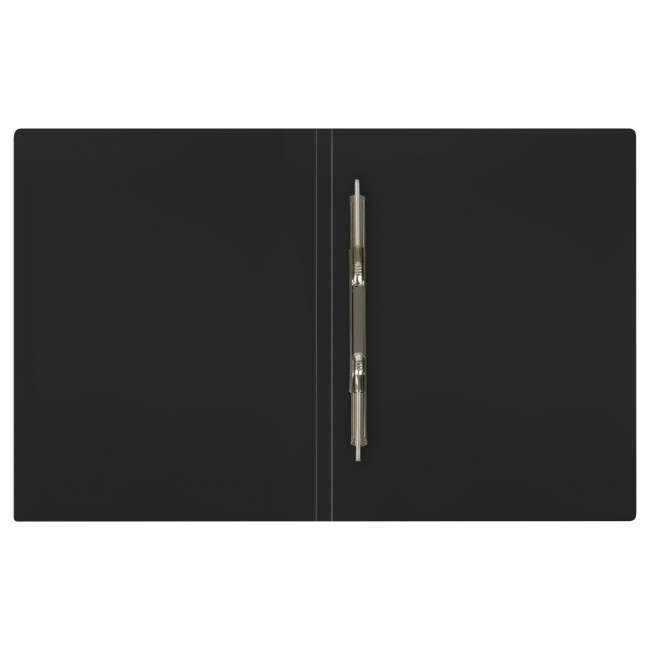 Папка с пружинным скоросшивателем WENZER OFFiCE А4, 15 мм, 500 мкм, песок, черная (6)