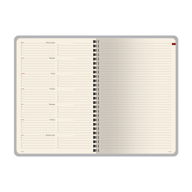 Еженедельник А5 64л недатированный "Concept" на гребне, коричневый, BV/3-322/03 (20) Еженедельник А5 64л недатированный "Concept" на гребне, коричневый, BV/3-322/03 (20)