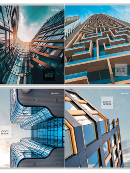 Тетрадь 96 клетка "Необычные архитектурные виды" скрепка, Проф-Пресс/96-4322 (6/48)