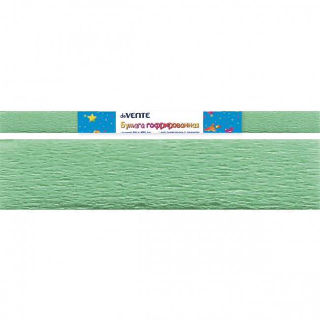 Бумага крепированная 50*250см, 32г/кв.м., зеленый светлый deVENTE 8040806
