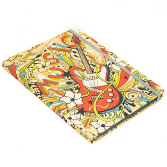 Записная книжка в клетку «Гитара» 15,5*21, клетка