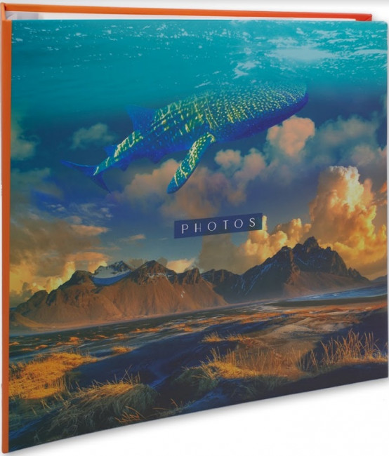 Фотоальбом 10х15см 500 фото, пластиковые листы, кольца deep blue, Полином/FA 500.001