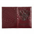 Обложка на паспорт WENZER OFFiCE, гладкий + кайман паспорт из кож.зам, орел 3Д гл, вишня