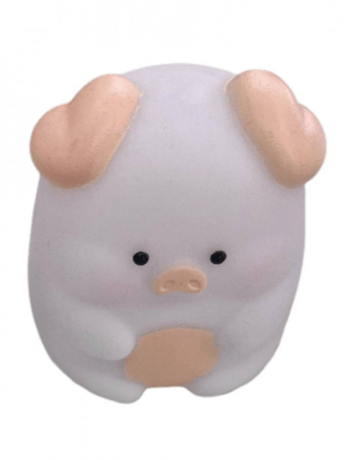 Ночник "Пигги" теплый свет,белый, 7.5*7.5*8.5см. MILAND/УД-7984