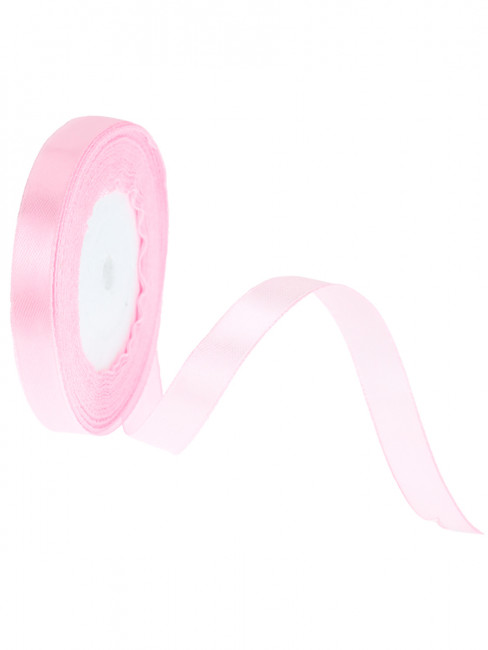 Лента 12мм*22м новогодняя "Классика" розовая, MILAND/БЛ-5608 (10)