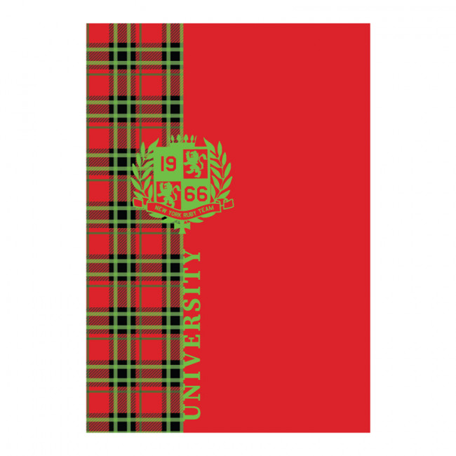 Тетрадь А4 48л. клетка "University" скрепка, выб. лак, BG