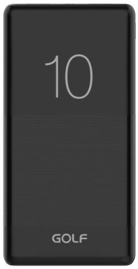 Портативный аккумулятор "GOLF" 10000mAh черный + кабель microUSB, Perfeo/G80_Black Портативный аккумулятор "GOLF" 10000mAh черный + кабель microUSB, Perfeo/G80_Black