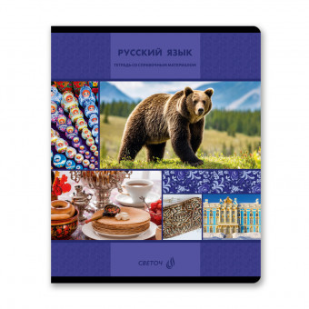 Тетрадь A5 48л линия "Русский язык. Академия наук" скрепка, Светоч/Т138_01279 (10/60)