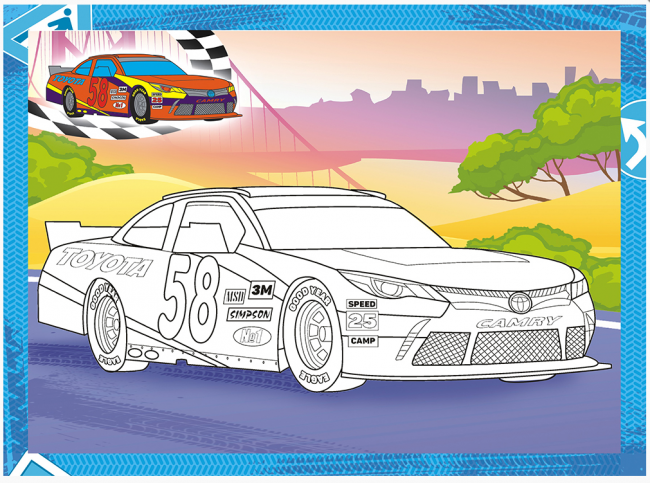 Раскраска (А4) РКСБ-597 Раскраска (А4) РКСБ-597