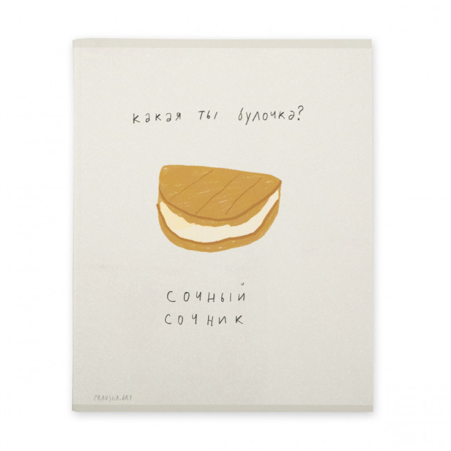 Тетрадь А5 48л клетка скоба "Pravsha.art сочник" "Светоч" (10)