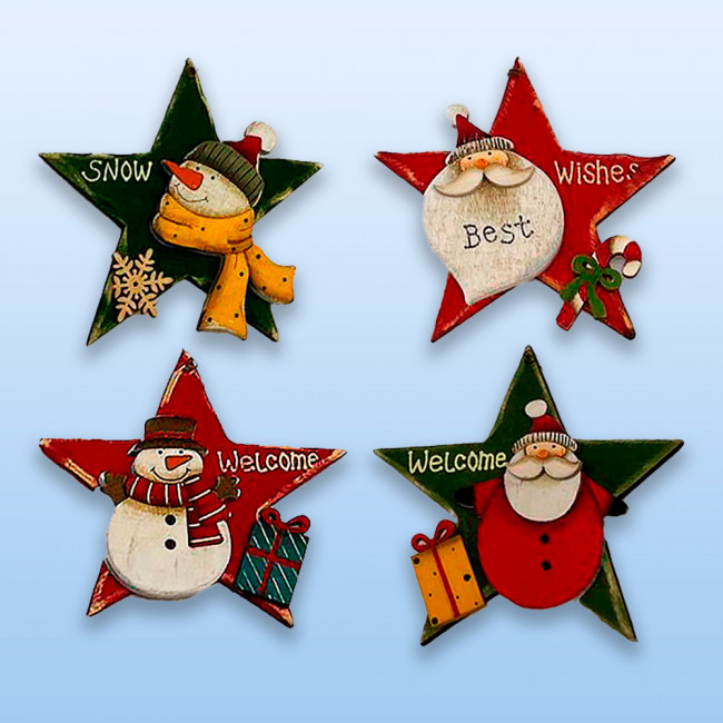 ПОДВЕСКА, DARLENS «СНЕГОВИК, ДЕД МОРОЗ», 14 СМ, ДЕРЕВО, АССОРТИ, DL-DRL07727 ПОДВЕСКА, DARLENS «СНЕГОВИК, ДЕД МОРОЗ», 14 СМ, ДЕРЕВО, АССОРТИ, DL-DRL07727