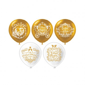 Шар12'' шелк рис. 2ст. Свадьба 5 дизайнов (25 шт./уп.) БиКей Шар12'' шелк рис. 2ст. Свадьба 5 дизайнов (25 шт./уп.) БиКей