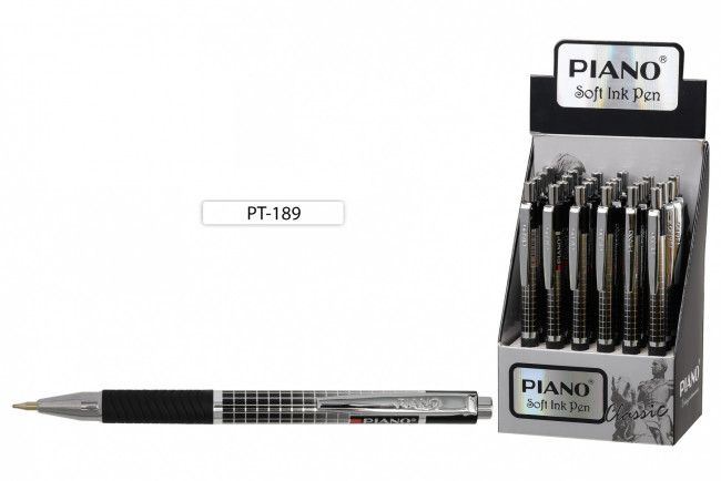 Ручка шариковая автоматическая синяя 0,5мм на масляной основе, PIANO (24) Ручка шариковая автоматическая синяя 0,5мм на масляной основе, PIANO (24)