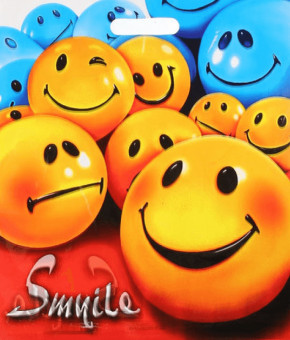 Пакет ПВД (40*47) 45 мкм "Смайлики" (50)