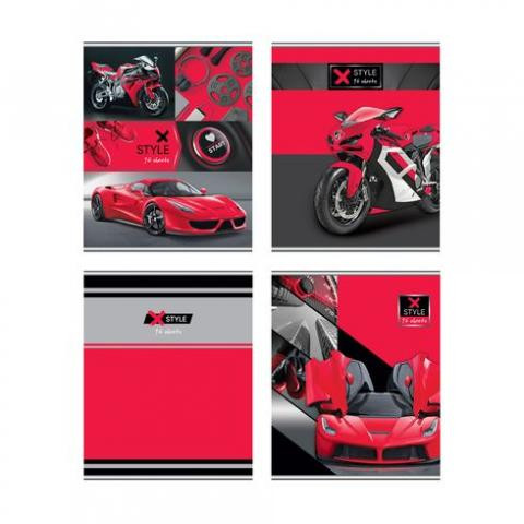 Тетрадь общая А5 скоба 96л. клетка "X-Style" (ассорти) BG (10/50) Тетрадь общая А5 скоба 96л. клетка "X-Style" (ассорти) BG (10/50)