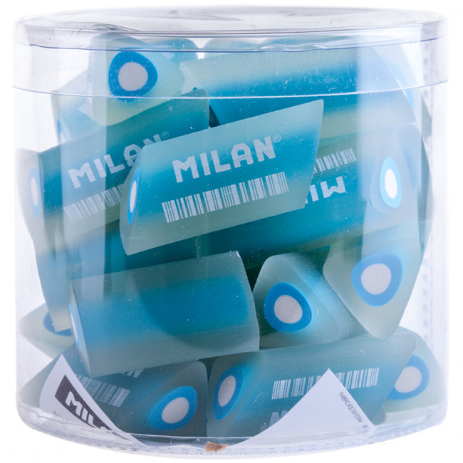 Ластик "F30", треугольный в сечении, прозрачный пластик, 51*25*25мм (MILAN) (Испания) Ластик "F30", треугольный в сечении, прозрачный пластик, 51*25*25мм (MILAN) (Испания)