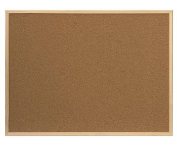 Доска для информации пробковая CZ-298  500х700мм, рамка светлое дерево (1/24)