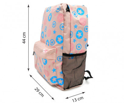 Рюкзак BE-256 розовый с голубым 45см 1 отд., 4 карм., спинка с порол. (1/50)