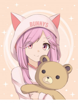 Пакет подарочный "Девочка с мишкой" 18x23x10см (M), MILAND/ПКП-4227