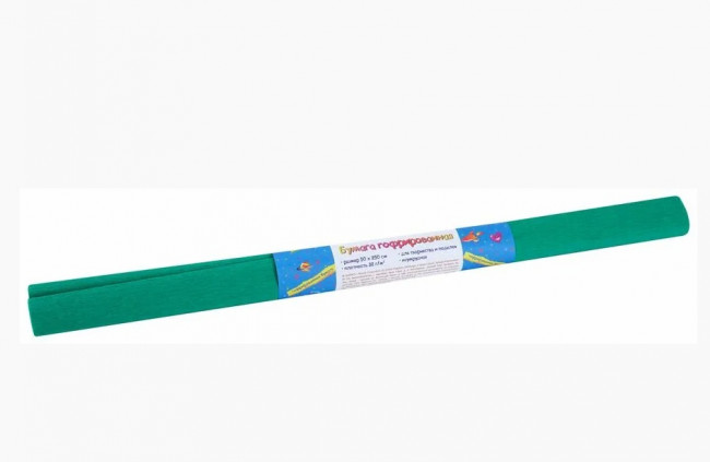 Бумага крепированная 50*250см, 32г/кв.м., изумрудный Attomex 8040722