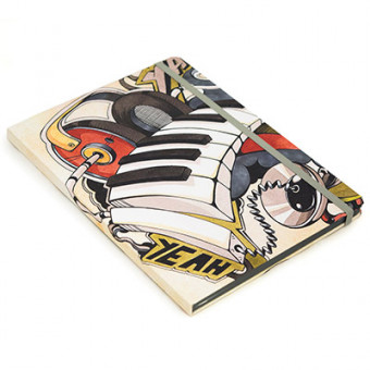 Записная книжка в клетку «Граффити» 15,5*21, клетка